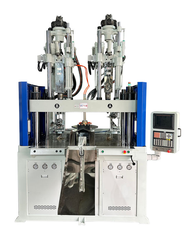 240 ton dubbelkleurige / materiaal injectie gietmachine verticaal voor handvat
