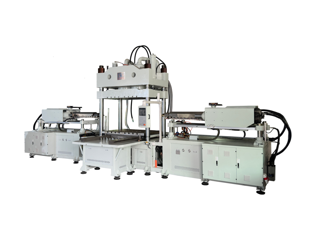 600T Tweekleurige Verticale Klemmen Horizontale Spuitgietmachine JTKR-6000D